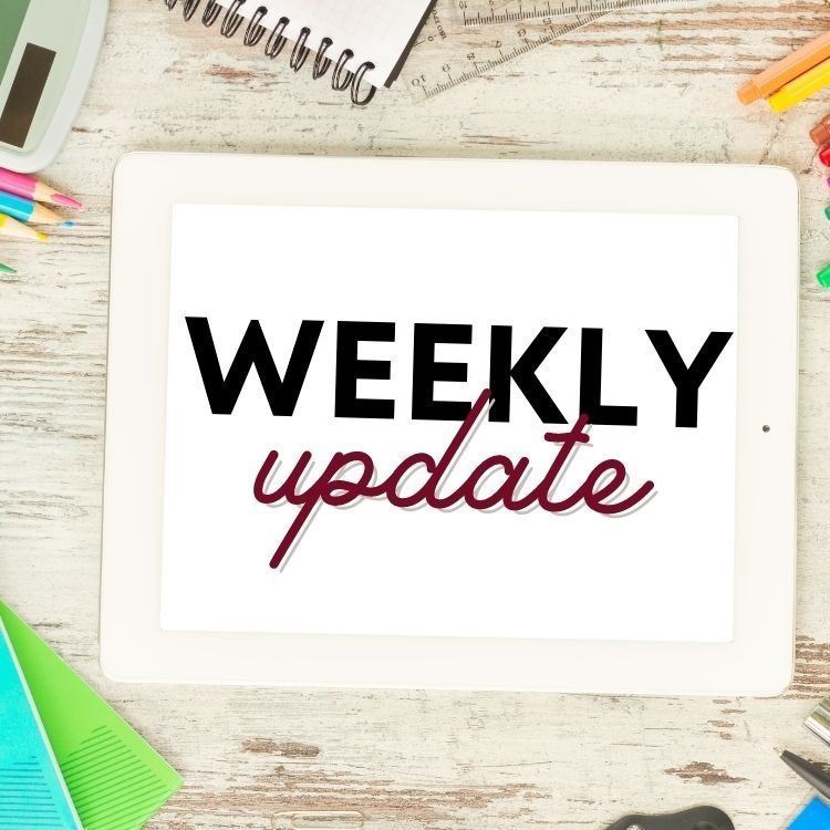Weekly Update title in a box