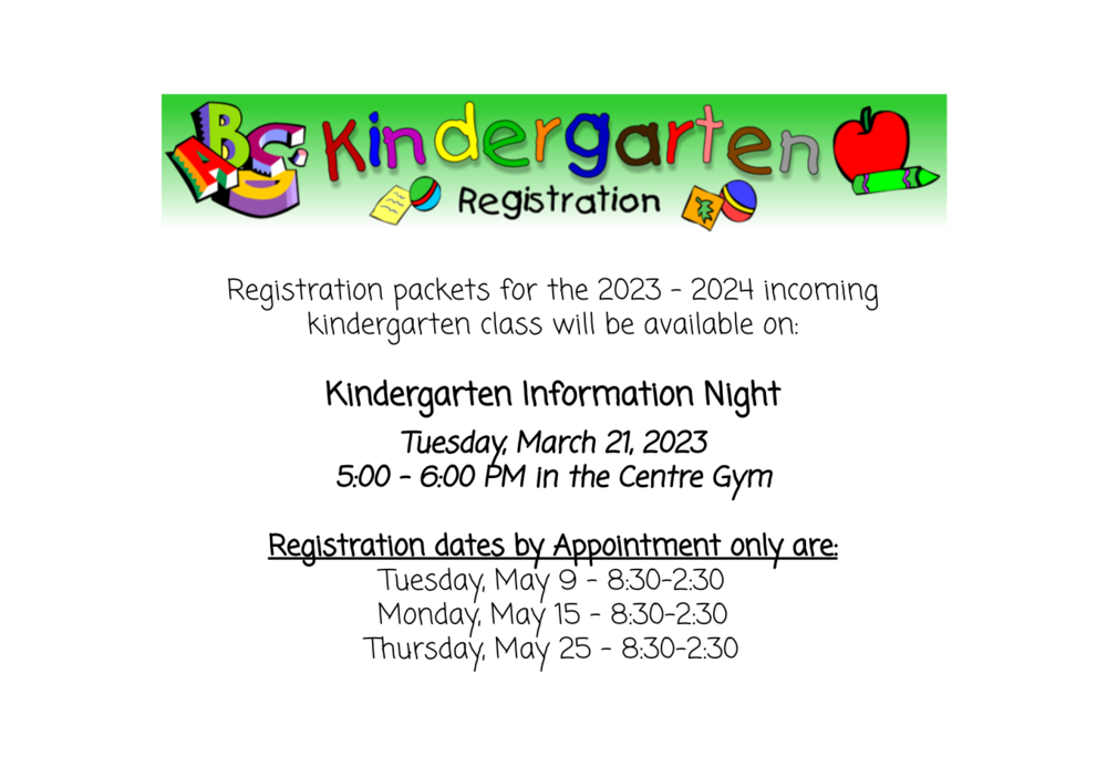 Kindergarten Information Night 23-24
