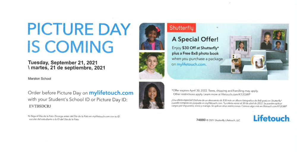 Picture Day ordering info